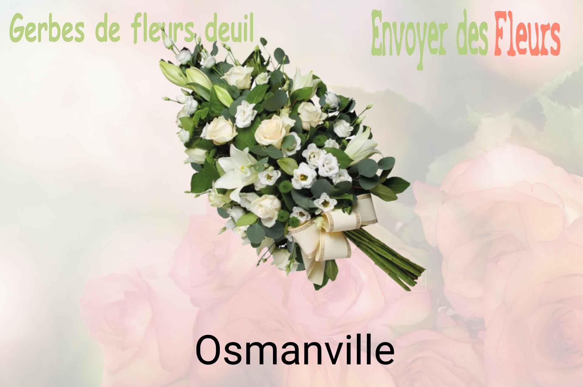 Gerbe de fleurs de deuil livrée à Osmanville